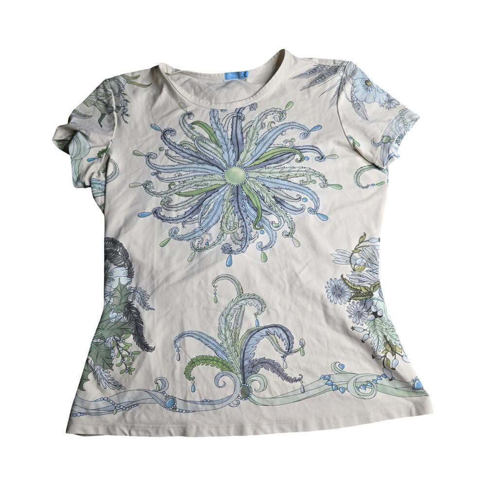 J. McLaughlin Floral T-Shirt Size: XS